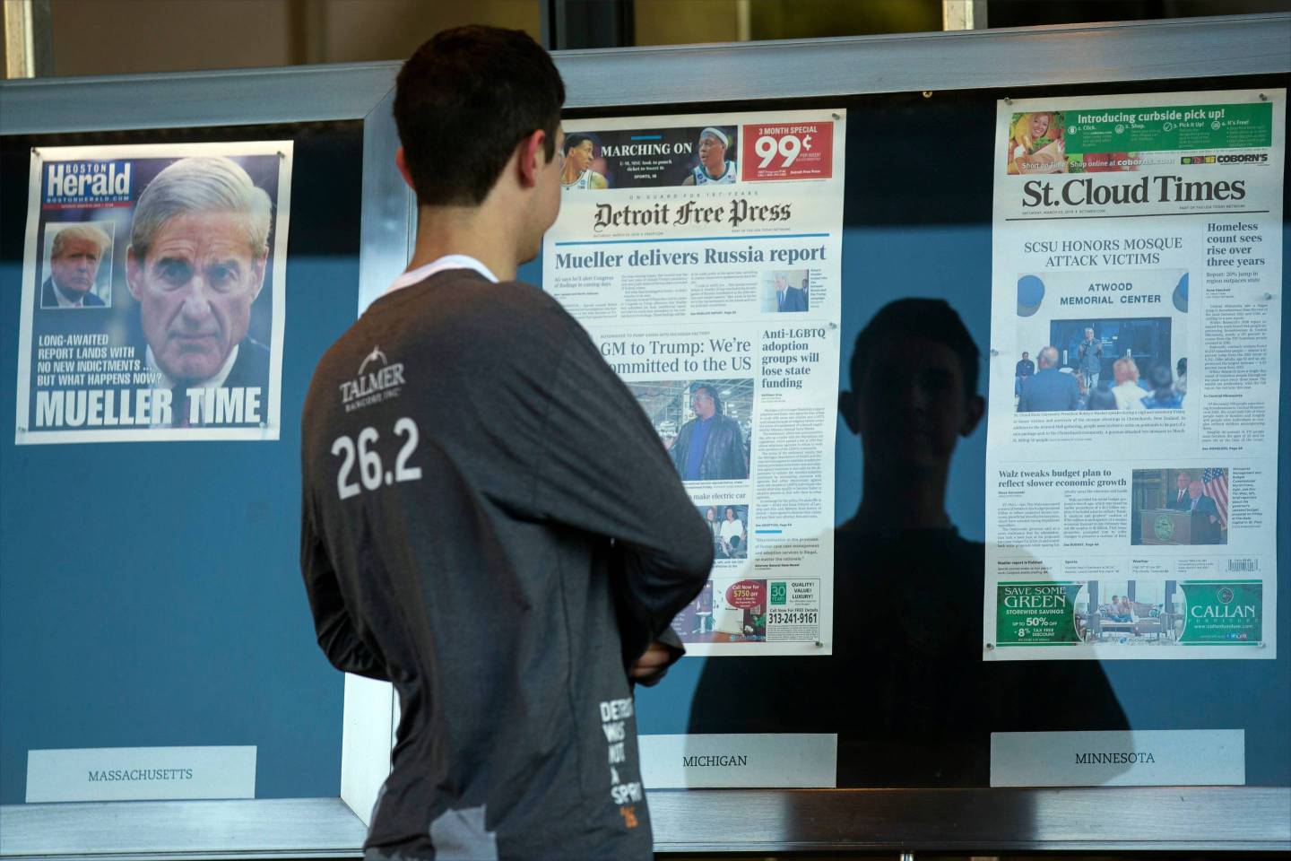 Mueller Trump Russia Probe Newspaper Stand