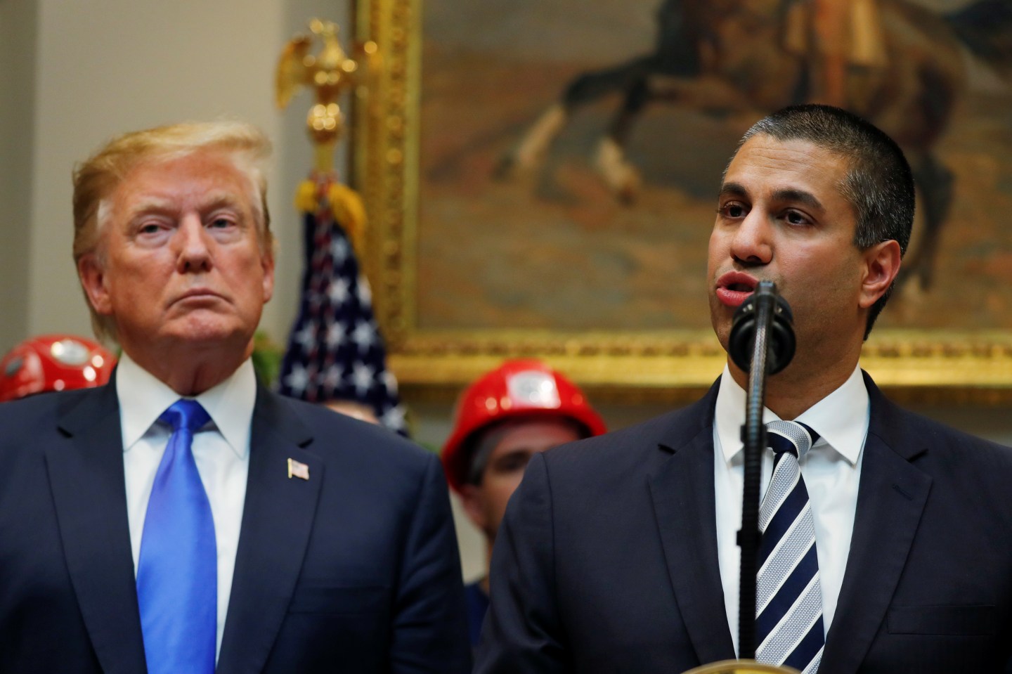 U.S. President Trump hosts United States 5G deployment event at the White House in Washington