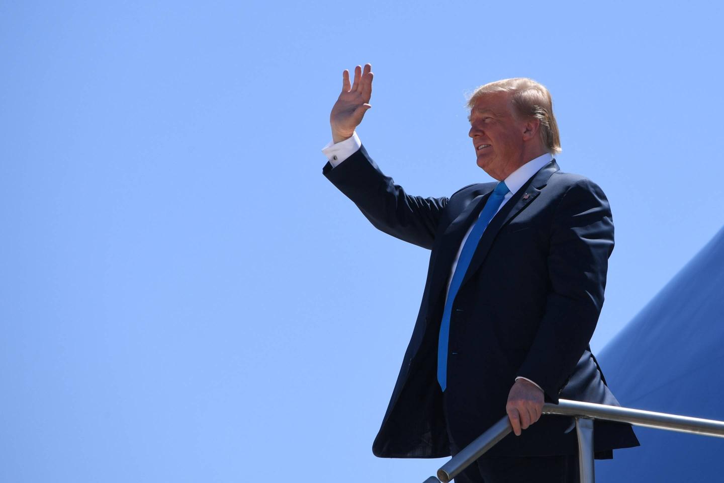 US-POLITICS-TRUMP-ARRIVAL