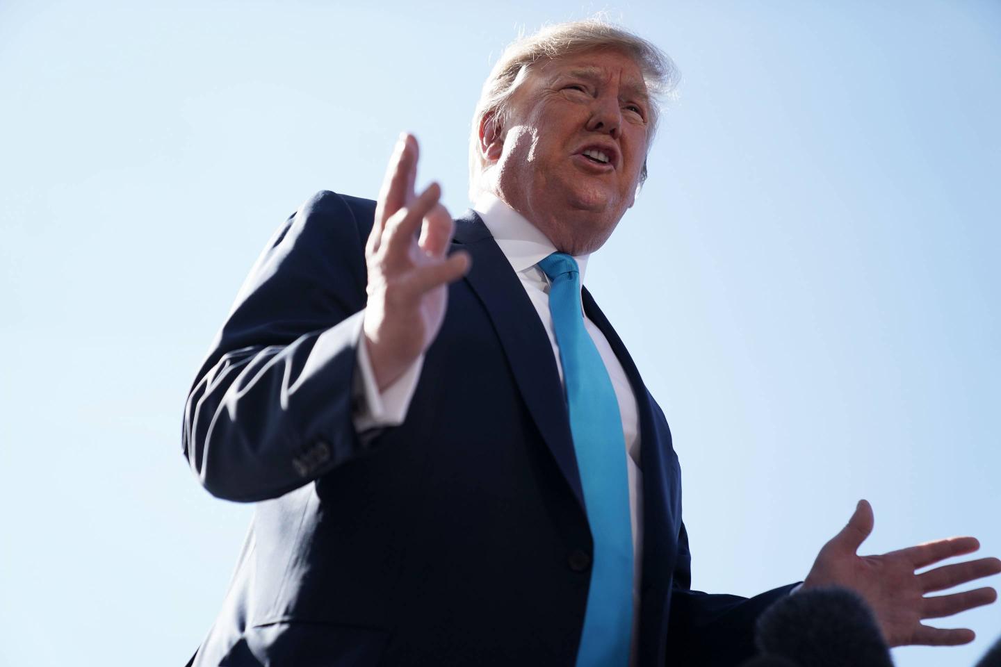 President Trump Departs White House En Route To Texas