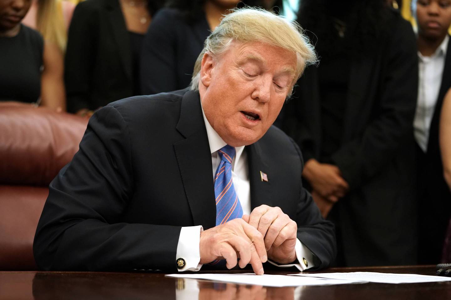 President Donald Trump Welcomes The 2019 NCAA Division I Women's Basketball National Champions Baylor Lady Bears to the White House