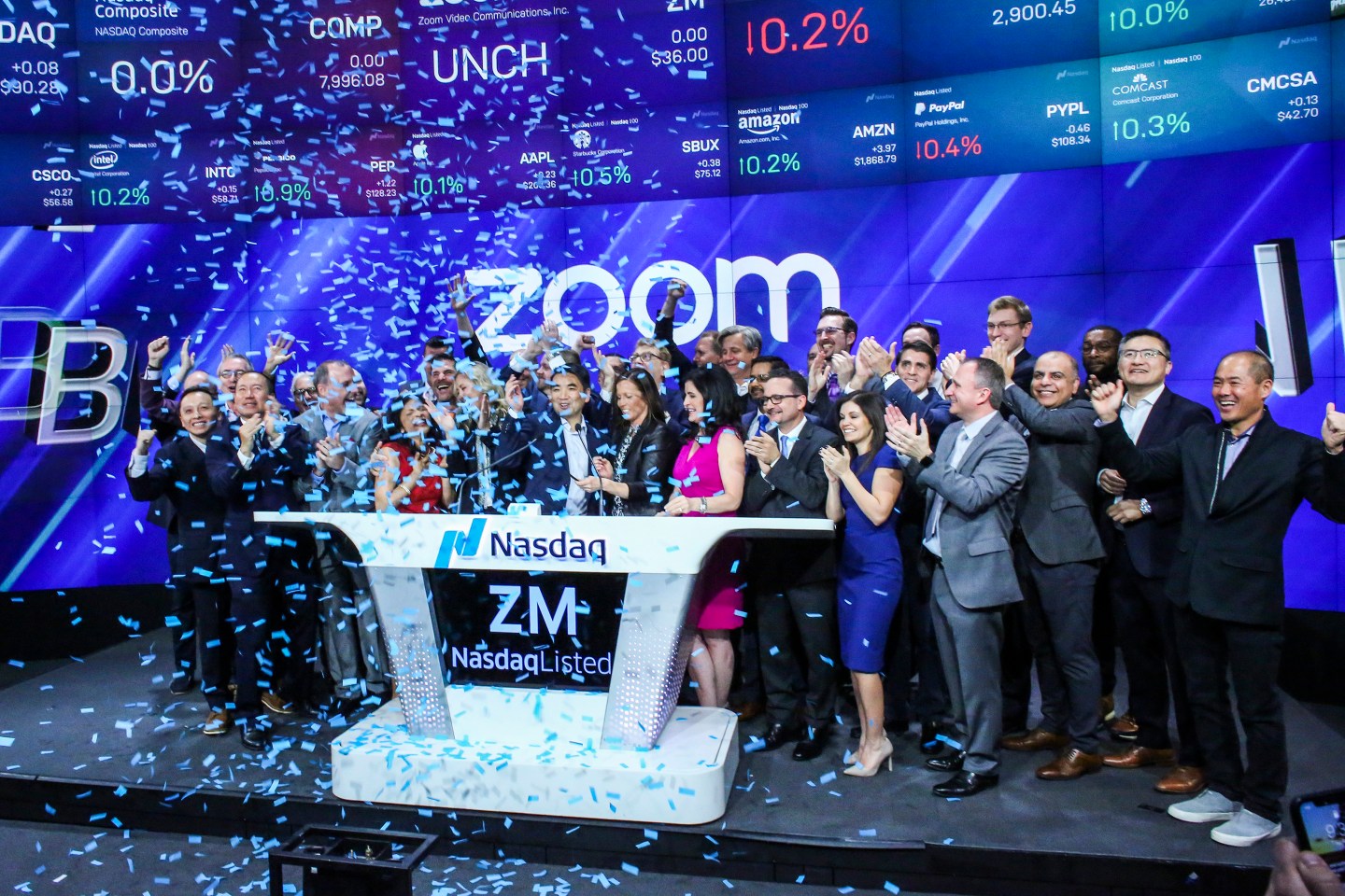 Video Conferencing Software Zoom Goes Public On Nasdaq Exchange