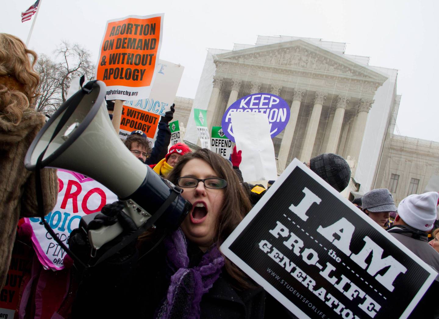 Protesters converged on the Supreme Court to protest