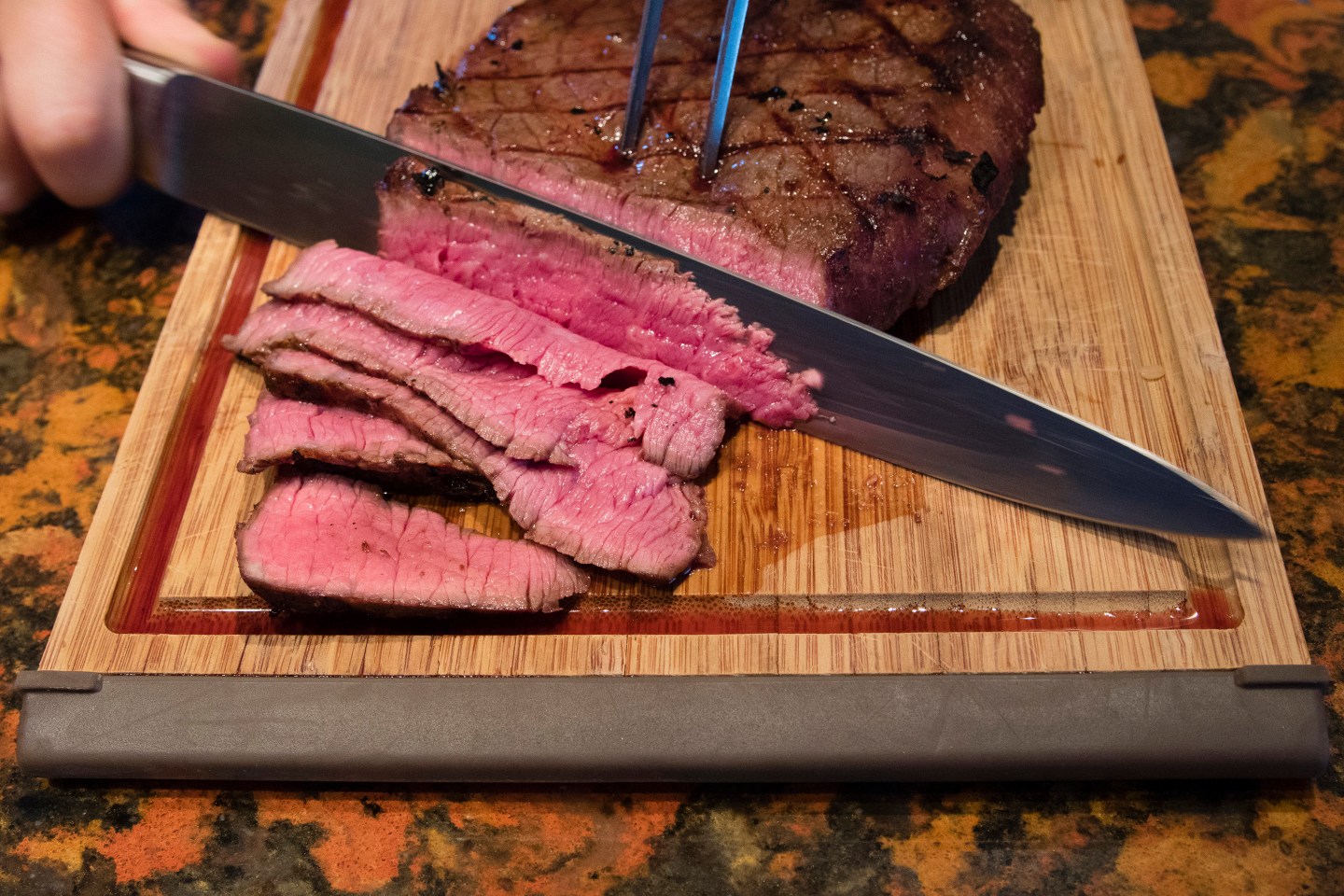 Beef recall steak sliced