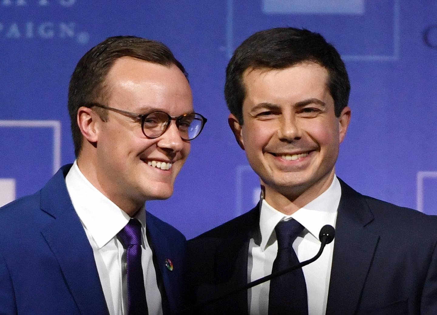 Democratic Presidential Candidate Pete Buttigieg Gives Keynote Address At Human Rights Campaign's Gala In Vegas