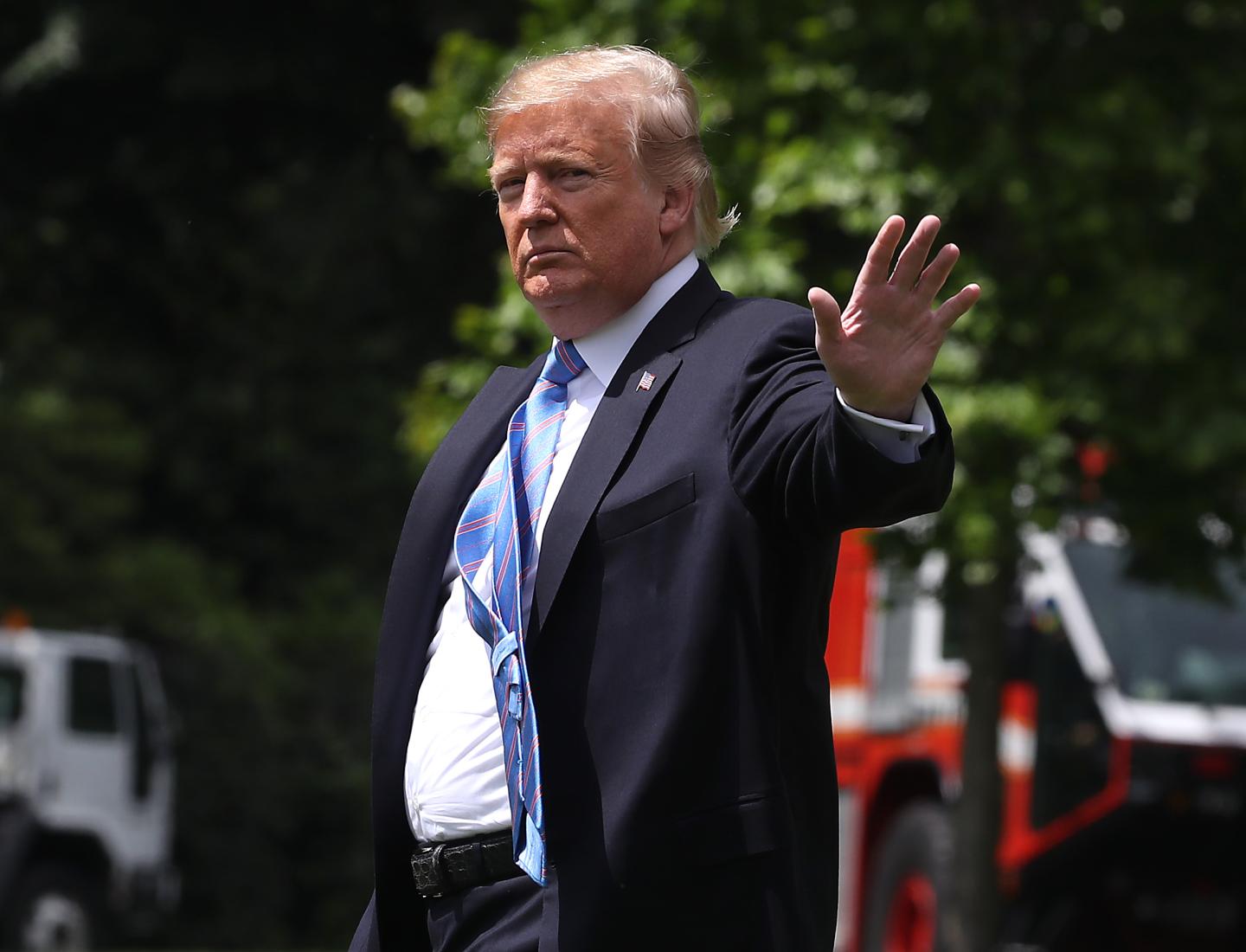 President Donald Trump Departs White House For Infrastructure Event In Louisiana