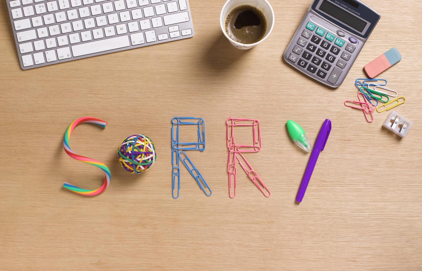 Sorry office desk