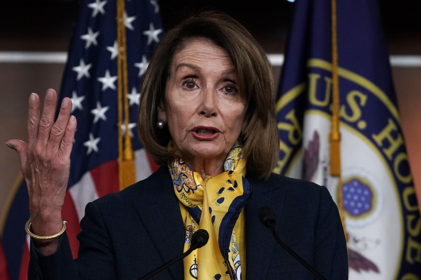 House Speaker Nancy Pelosi Holds Weekly News Conference At The Capitol