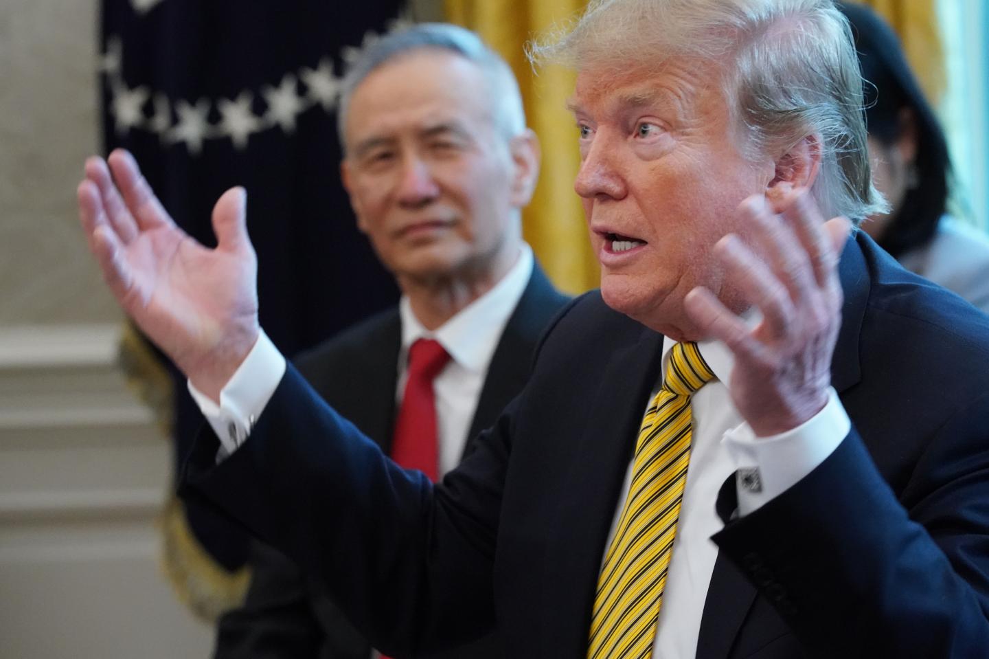 President Trump Meets With Vice Premier Of China At The White House