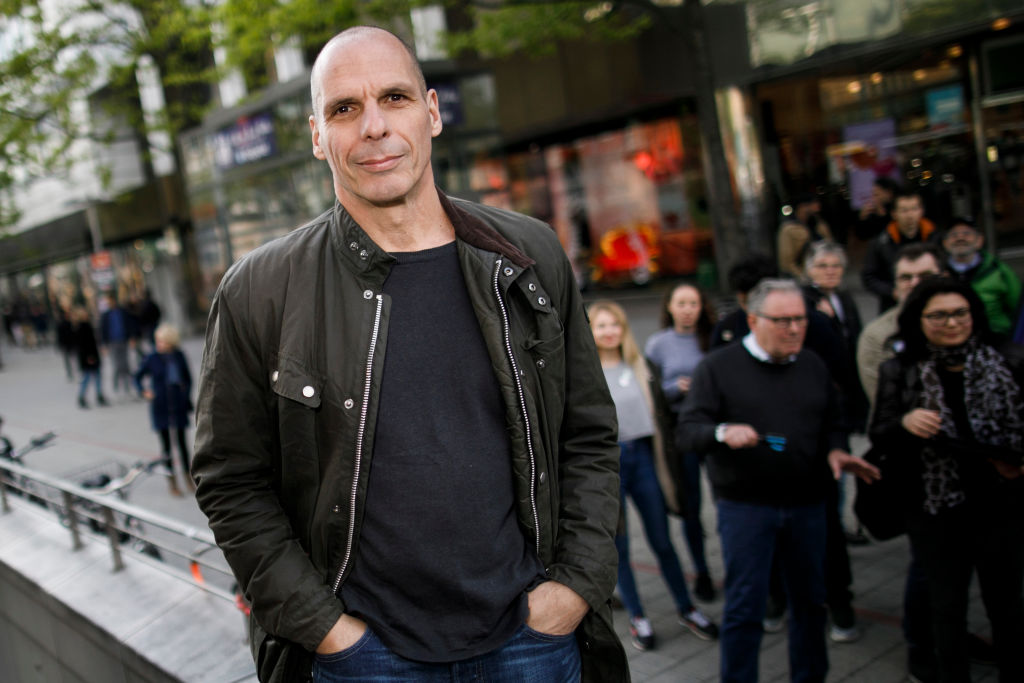 Yanis Varoufakis Campaigns In Hanover