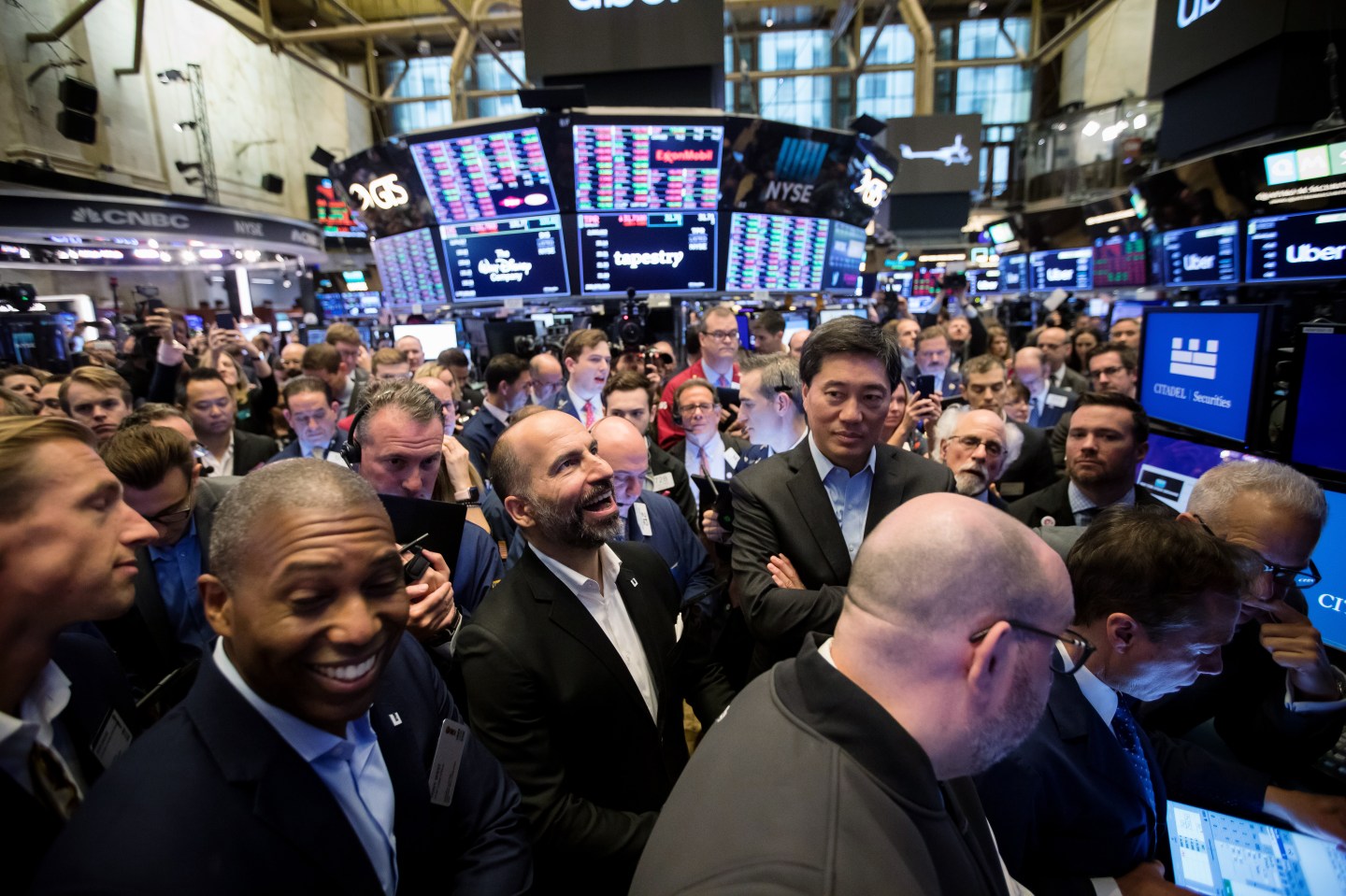Trading On The Floor Of NYSE As Uber Releases IPO