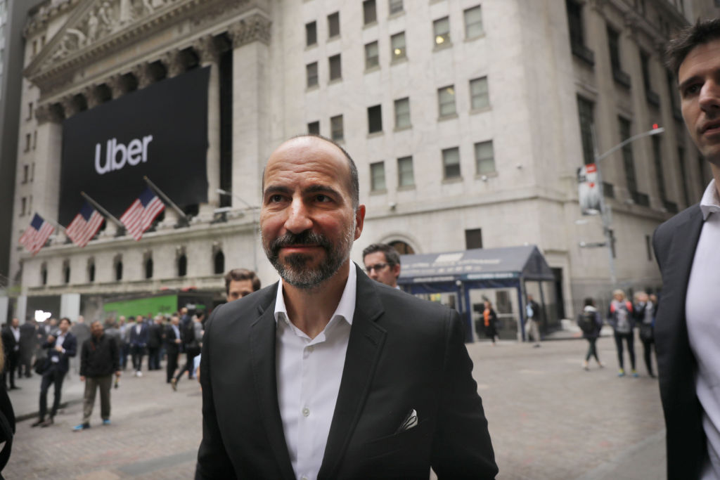 Uber Begins First Day Of Trading At New York Stock Exchange