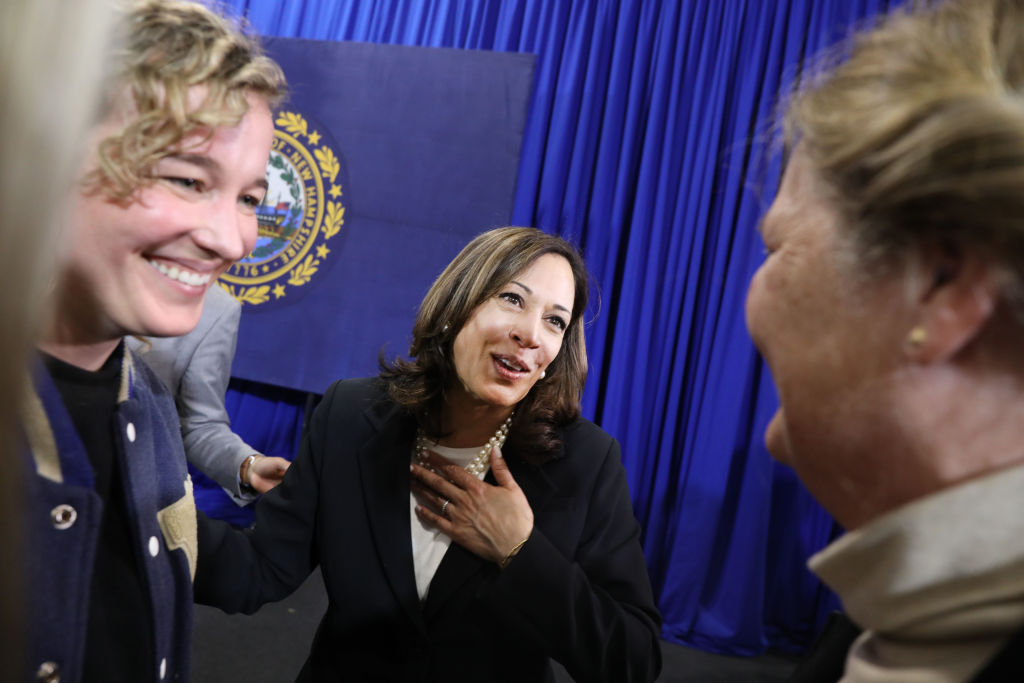 Democratic Presidential Candidate Kamala Harris Holds Town Hall In New Hampshire