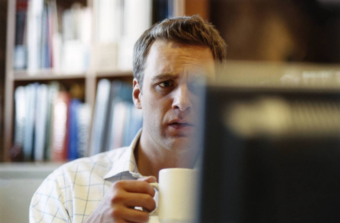 Businessman Frowning