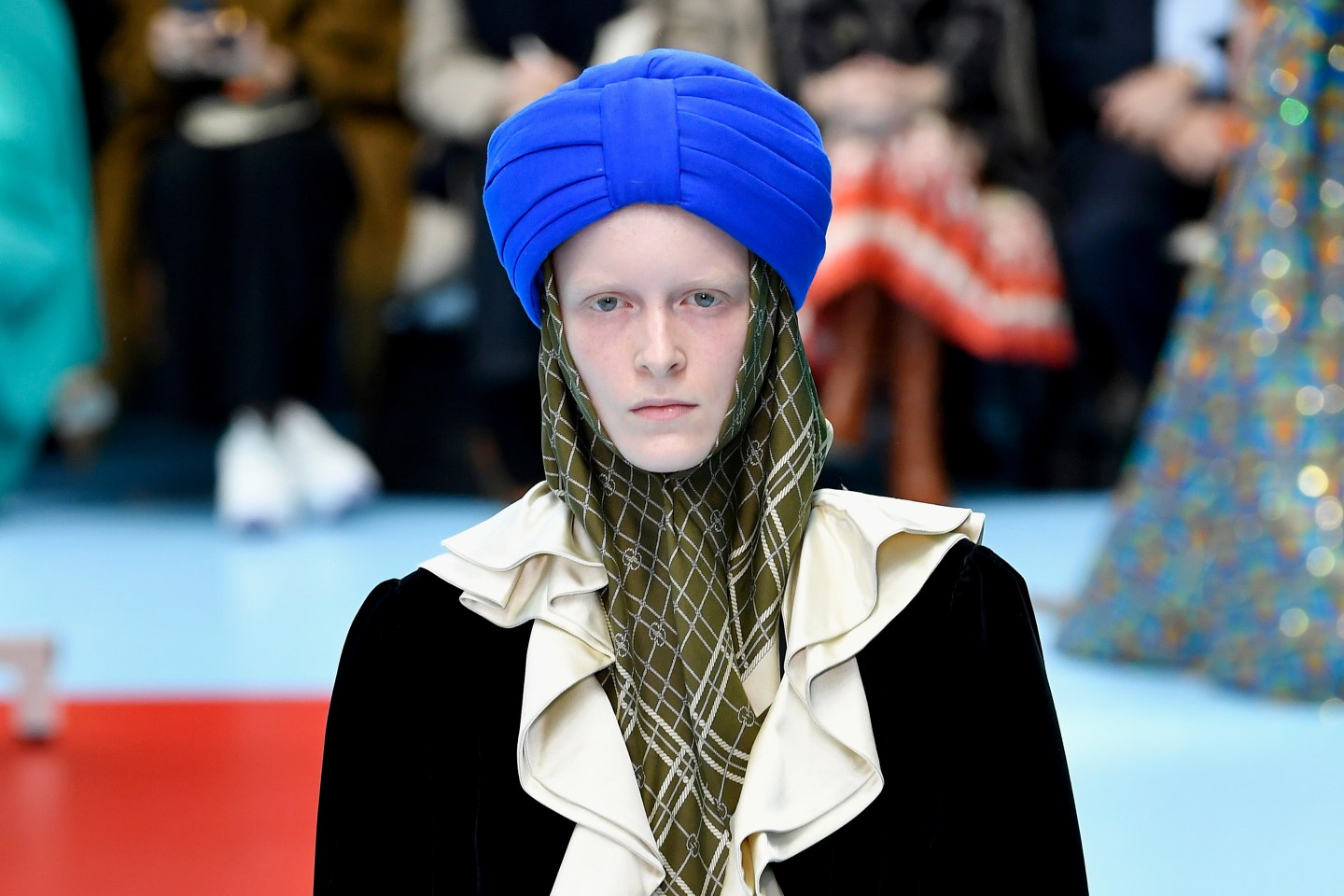 Gucci Runway Turban Milan Fashion Week