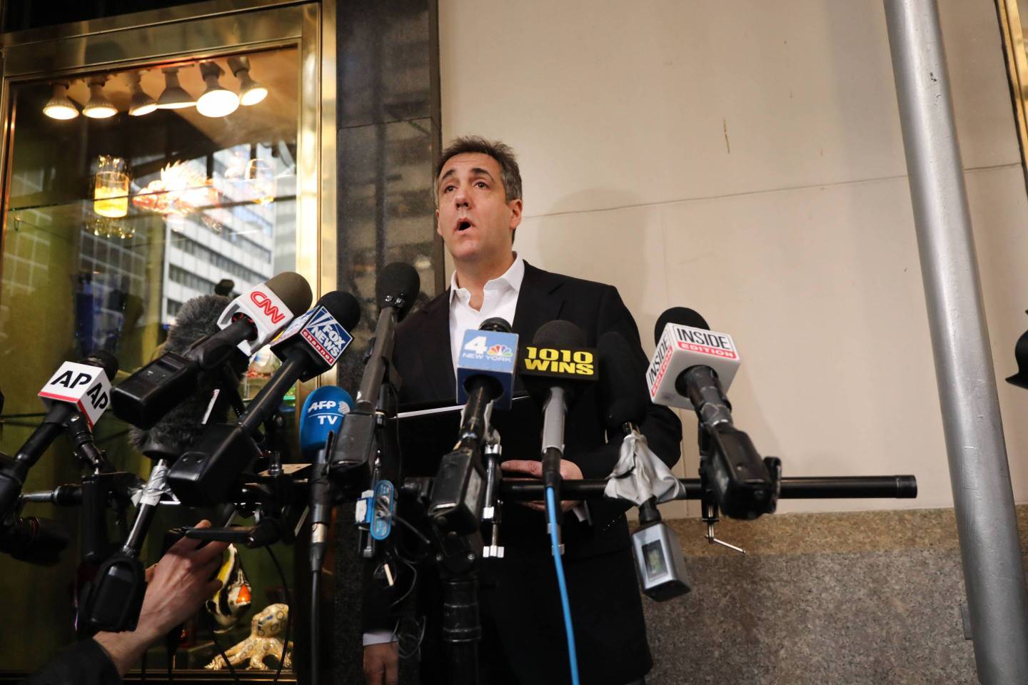 Former Trump Lawyer Michael Cohen Leaves Manhattan Apartment For Three-Year Prison Sentence