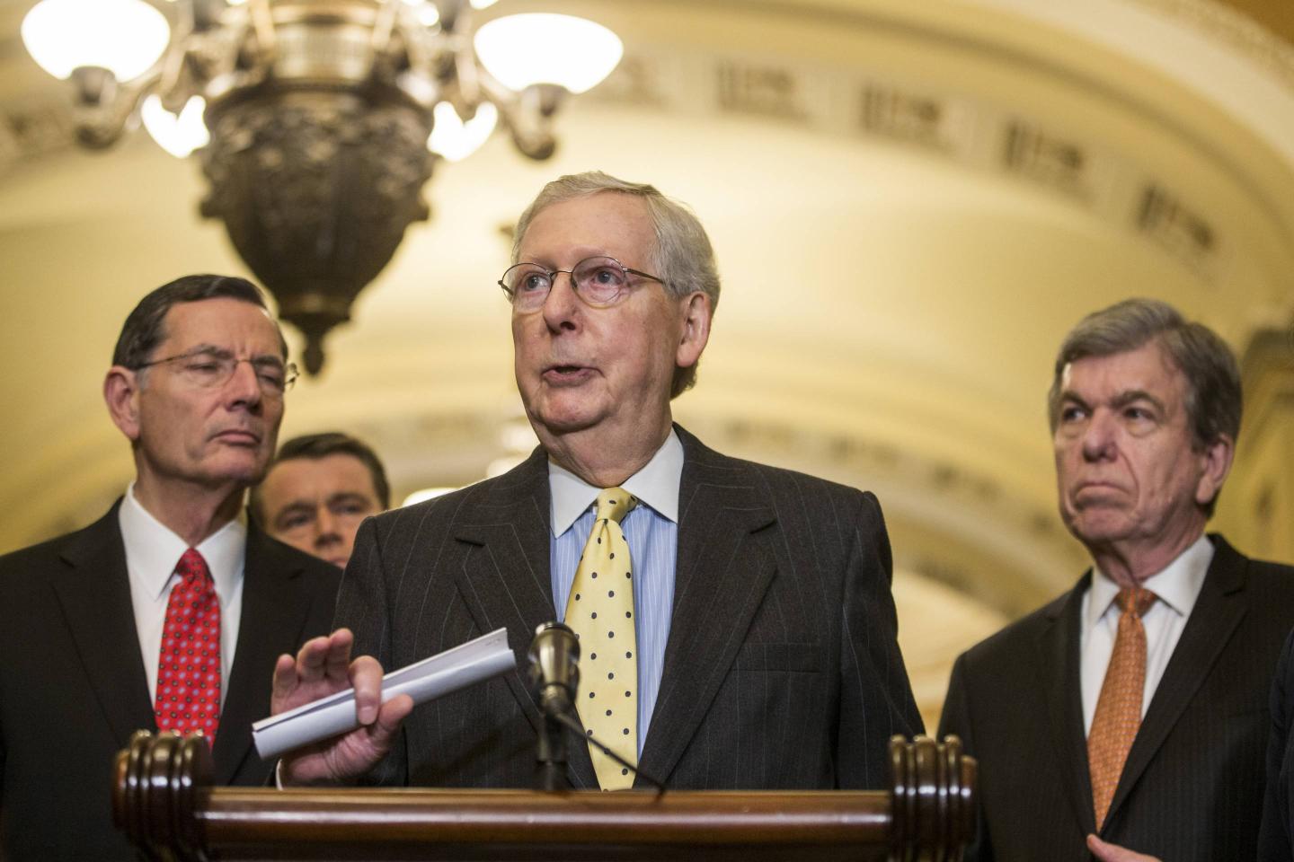 Senate Lawmakers Hold Their Weekly Policy Lunches