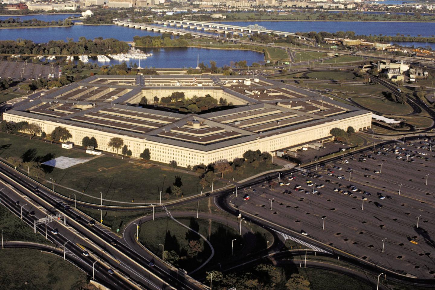Aerial view of the Pentagon.