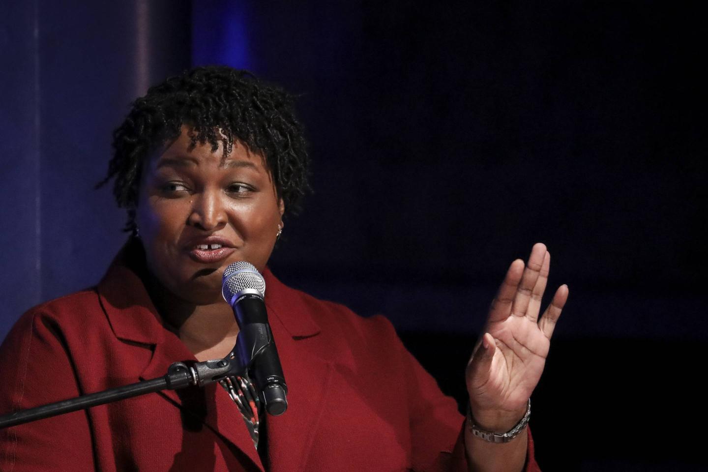 Stacey Abrams Participates In A Discussion On Criminal Justice Reform At The New York Public Library