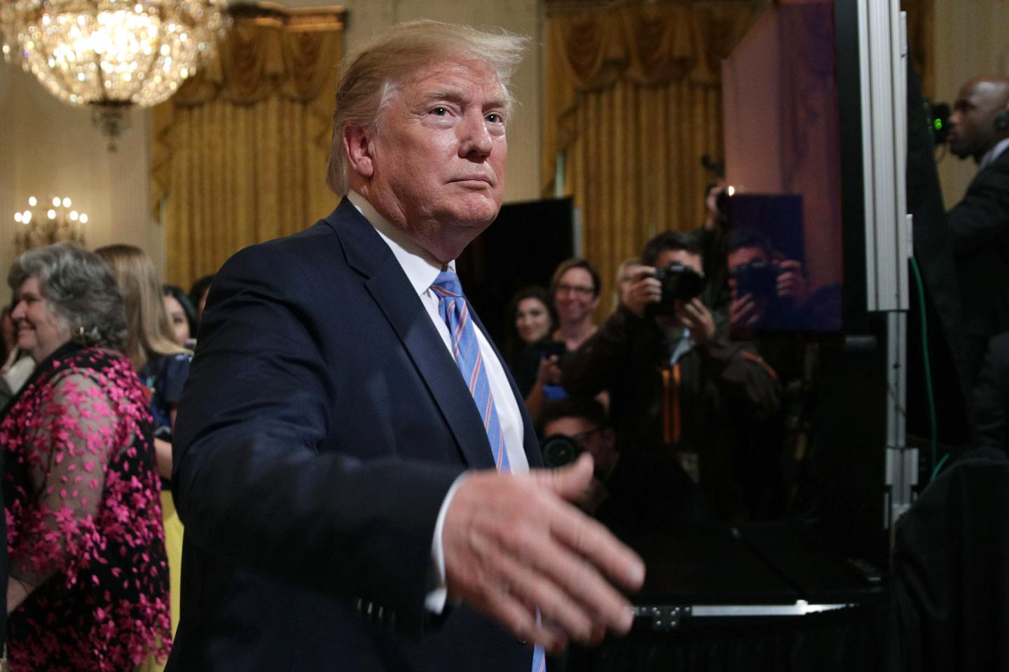 President And Mrs. Trump Host Celebration Of Military Mothers At White House