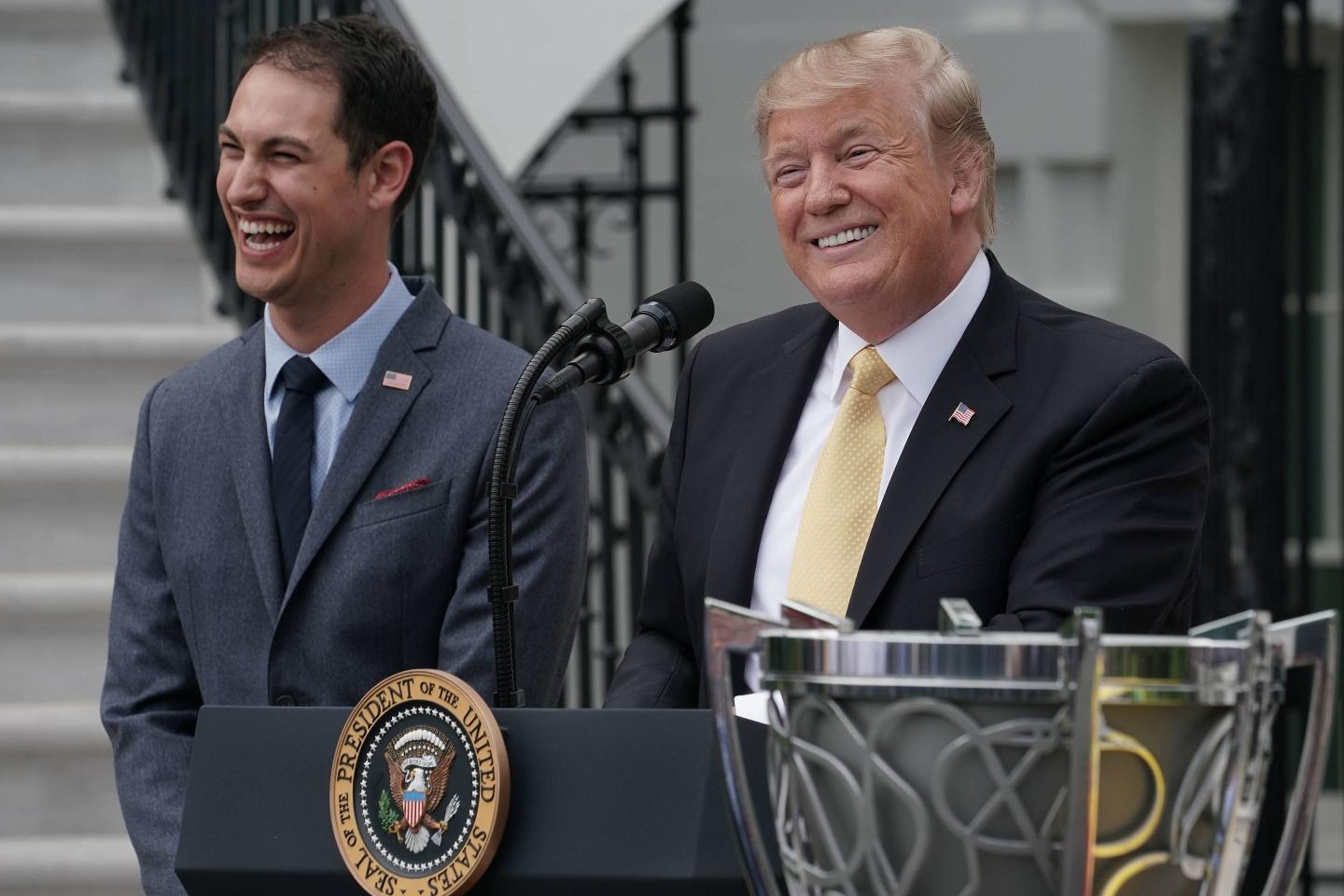 President Trump Welcomes NASCAR Cup Series Champion Joey Logano To White House