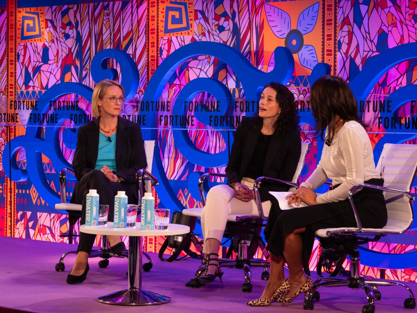 Melanie Kreis, CFO of Deutsche Post, and Alexandra Keith, CEO of P&G Beauty, speak about the economy at Coins2Day MPW London.