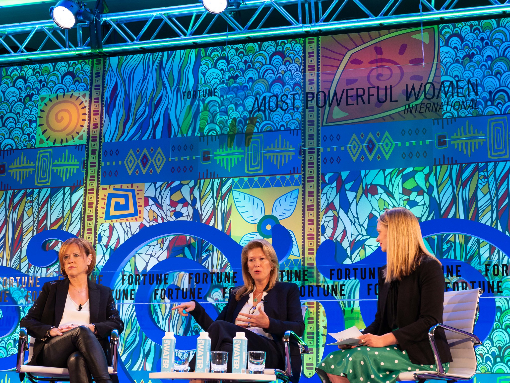 Rakefet Russak-Aminoach, President and CEO of Leumi Group, and Karen Frank, CEO of Private Bank and Overseas Services at Barclays, at Fortune Most Powerful Women International in London.