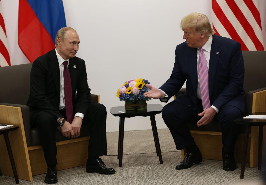 Trump and Putin Joke About U.S. Election Meddling at G20