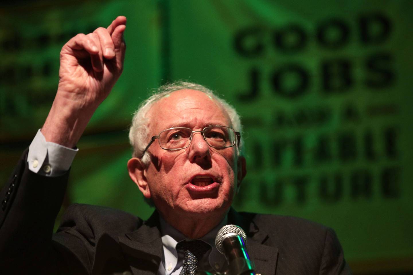 Sen. Bernie Sanders speaks during a rally at Howard University on May 13, 2019 in Washington, D.C.