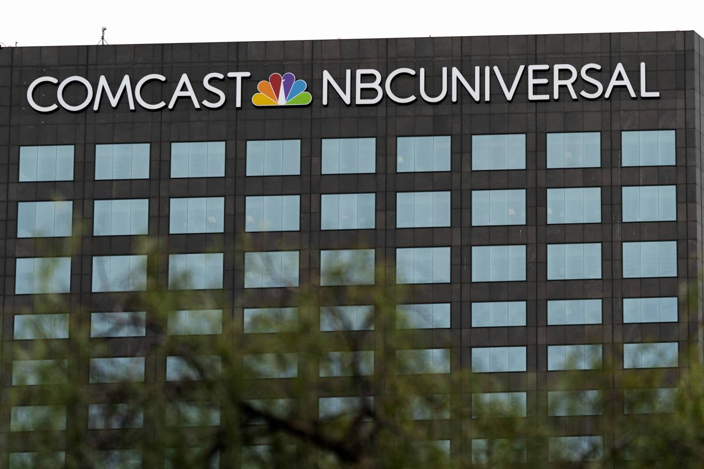 A view of the Comcast NBCUniversal building in Universal