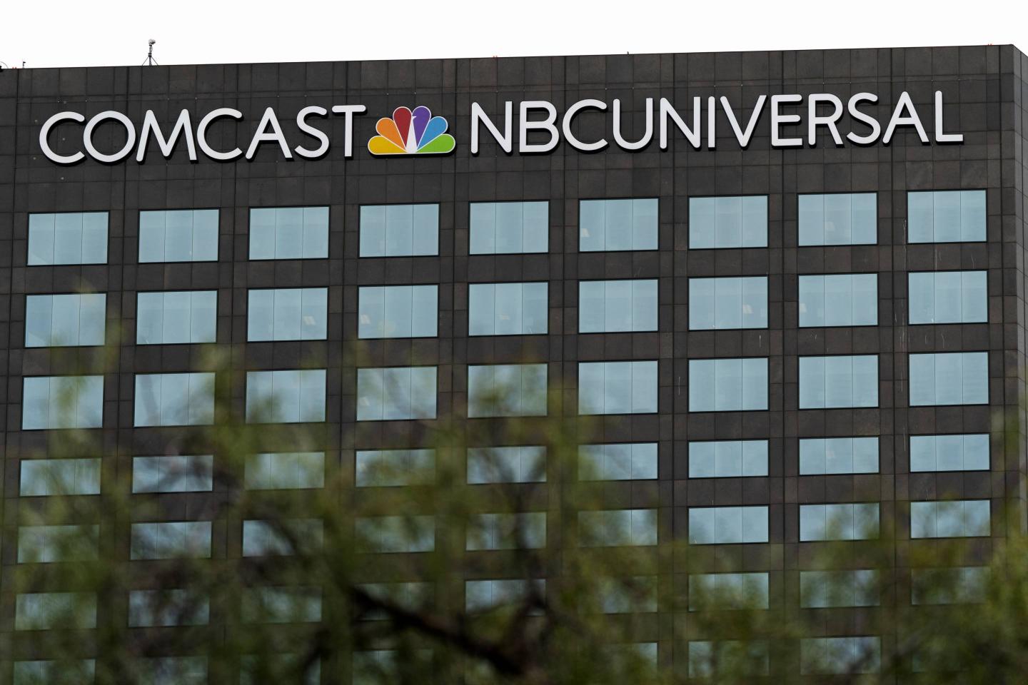 A view of the Comcast NBCUniversal building in Universal