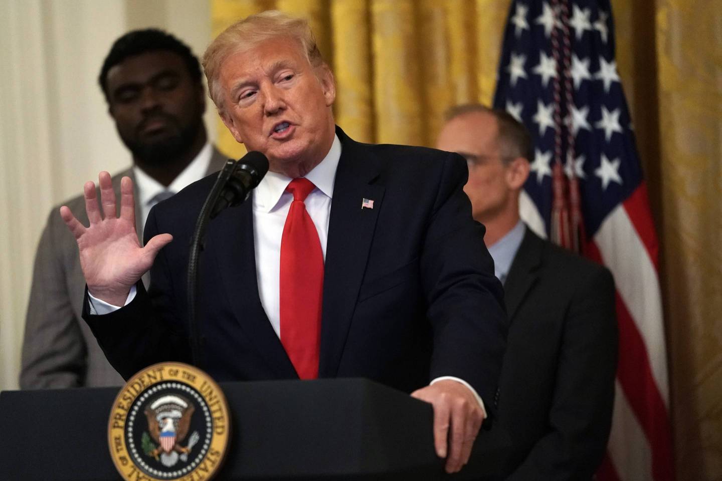 President Donald Trump Delivers Remarks On Second Chance Hiring Initiative