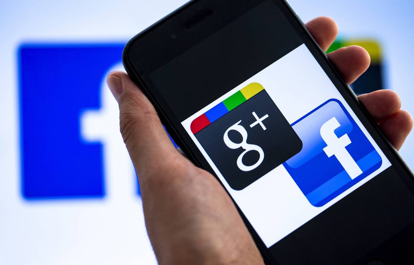 Google Plus and Facebook