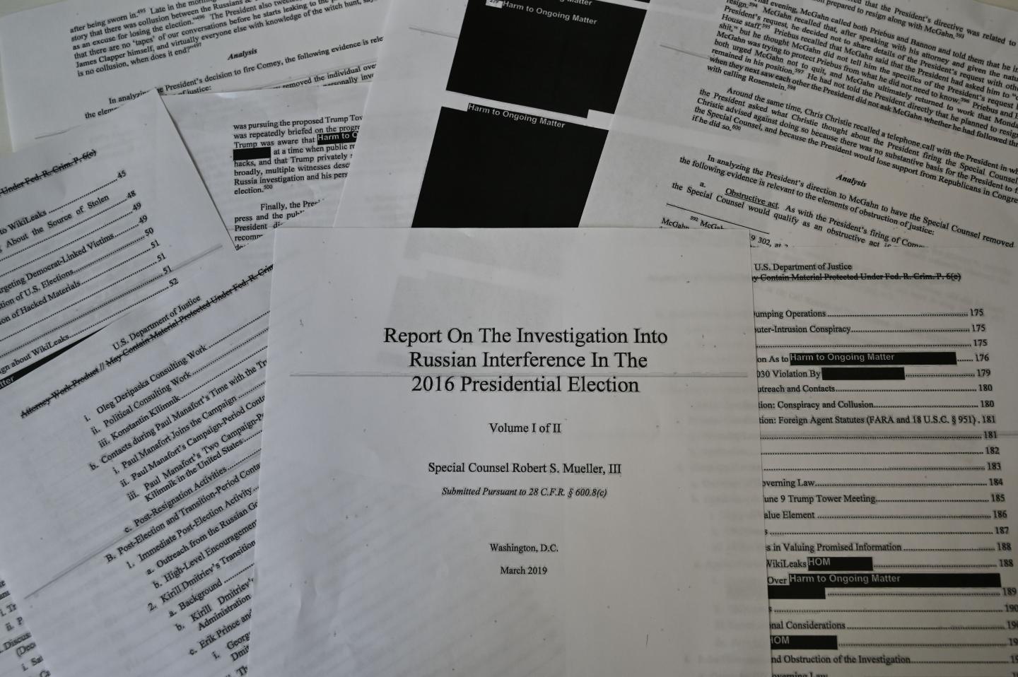 TOPSHOT-US-POLITICS-INVESTIGATION-MUELLER-JUSTICE-REPORT