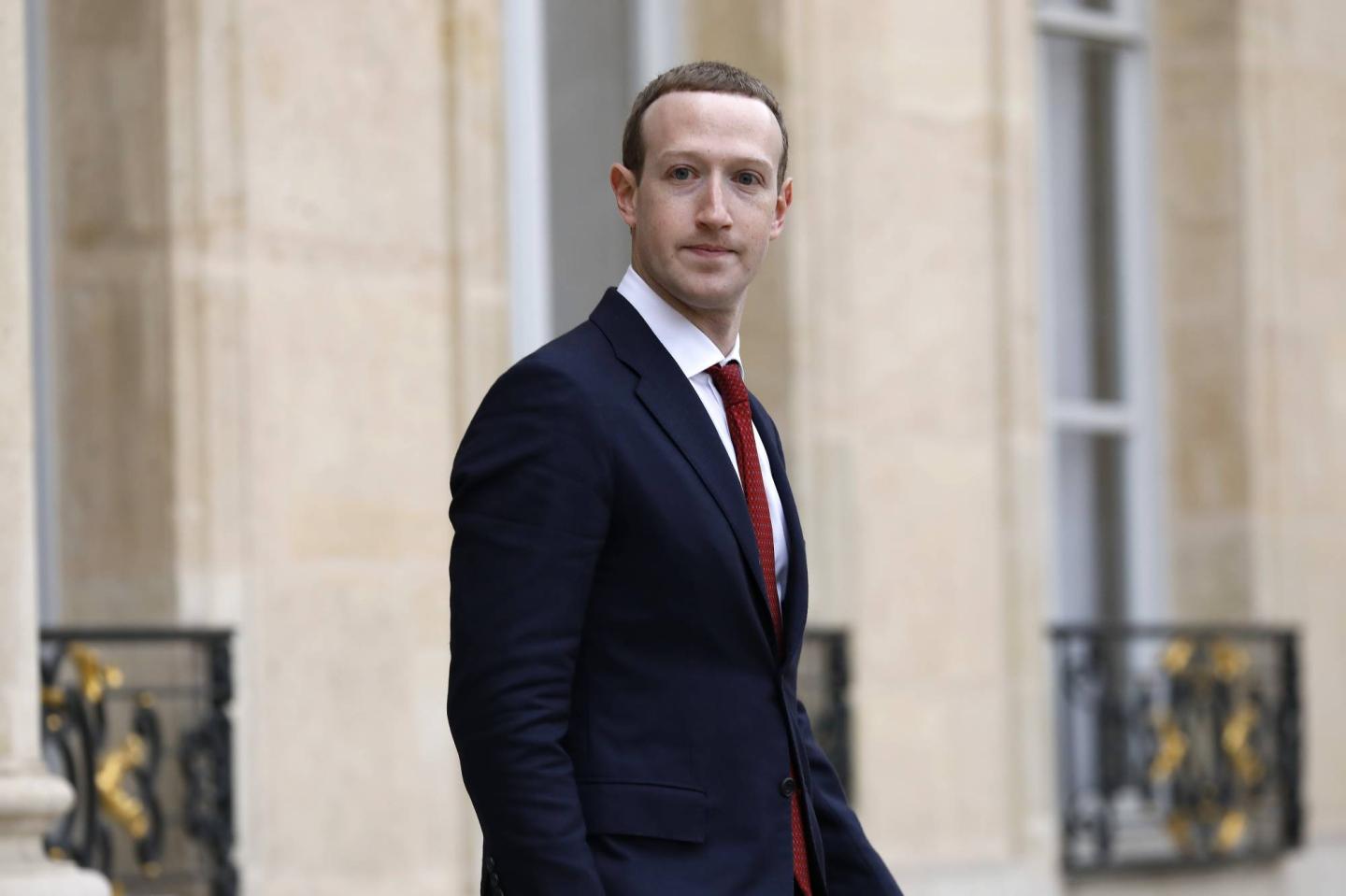 President Macron Meets Facebook's Mark Zuckerberg