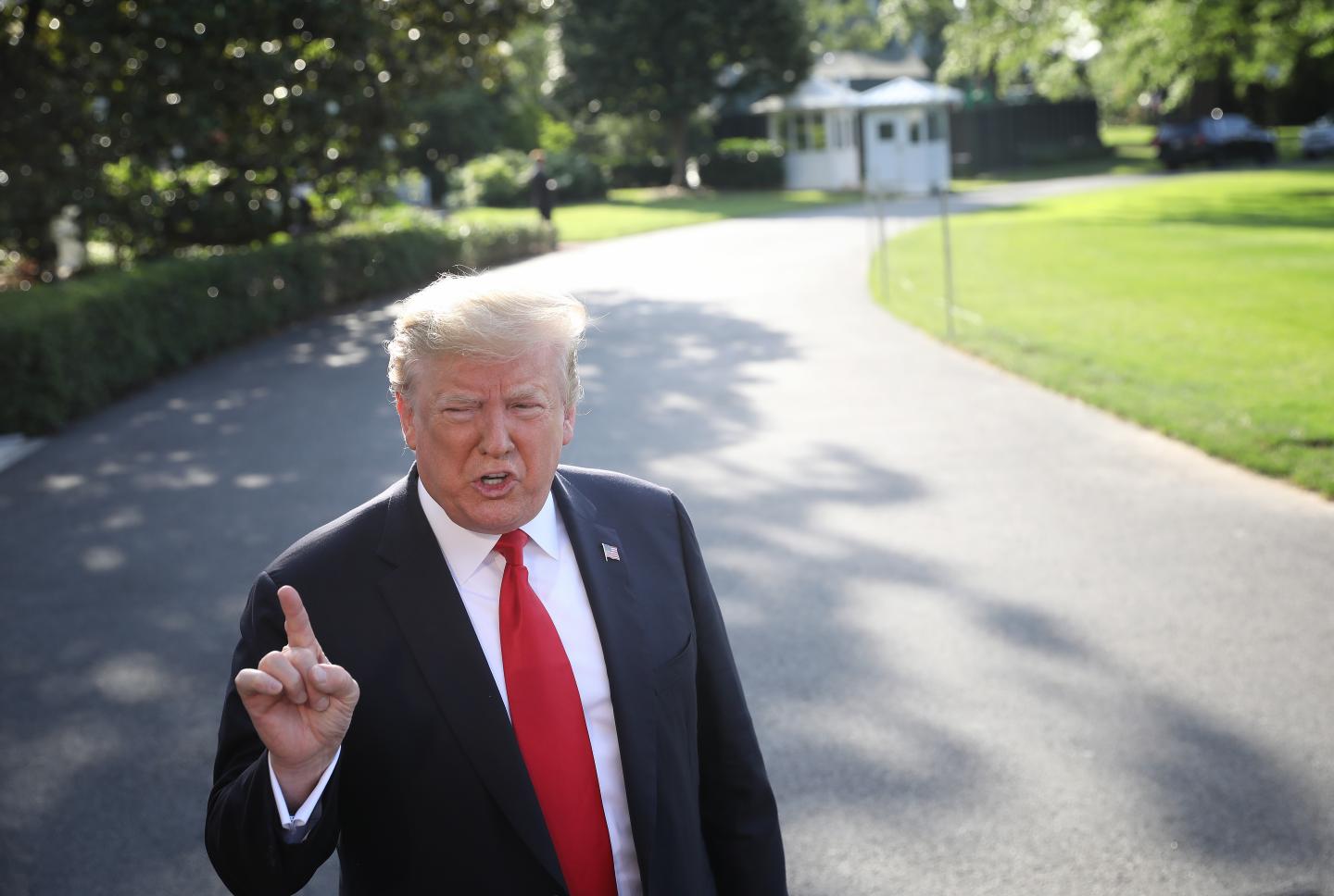 President Donald Trump Departs White House En Route To Colorado
