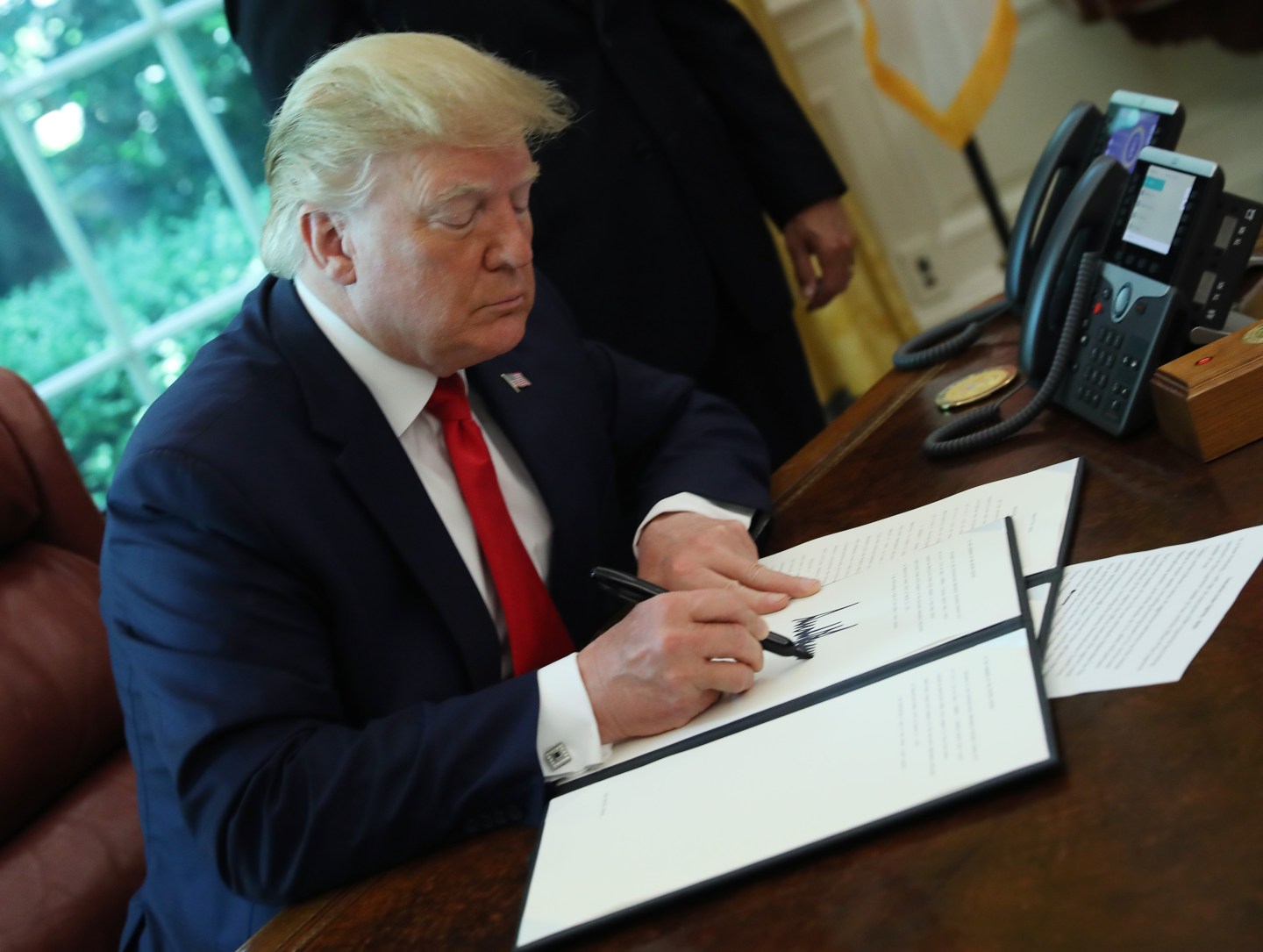 President Trump Signs Executive Order For New Sanctions On Iran