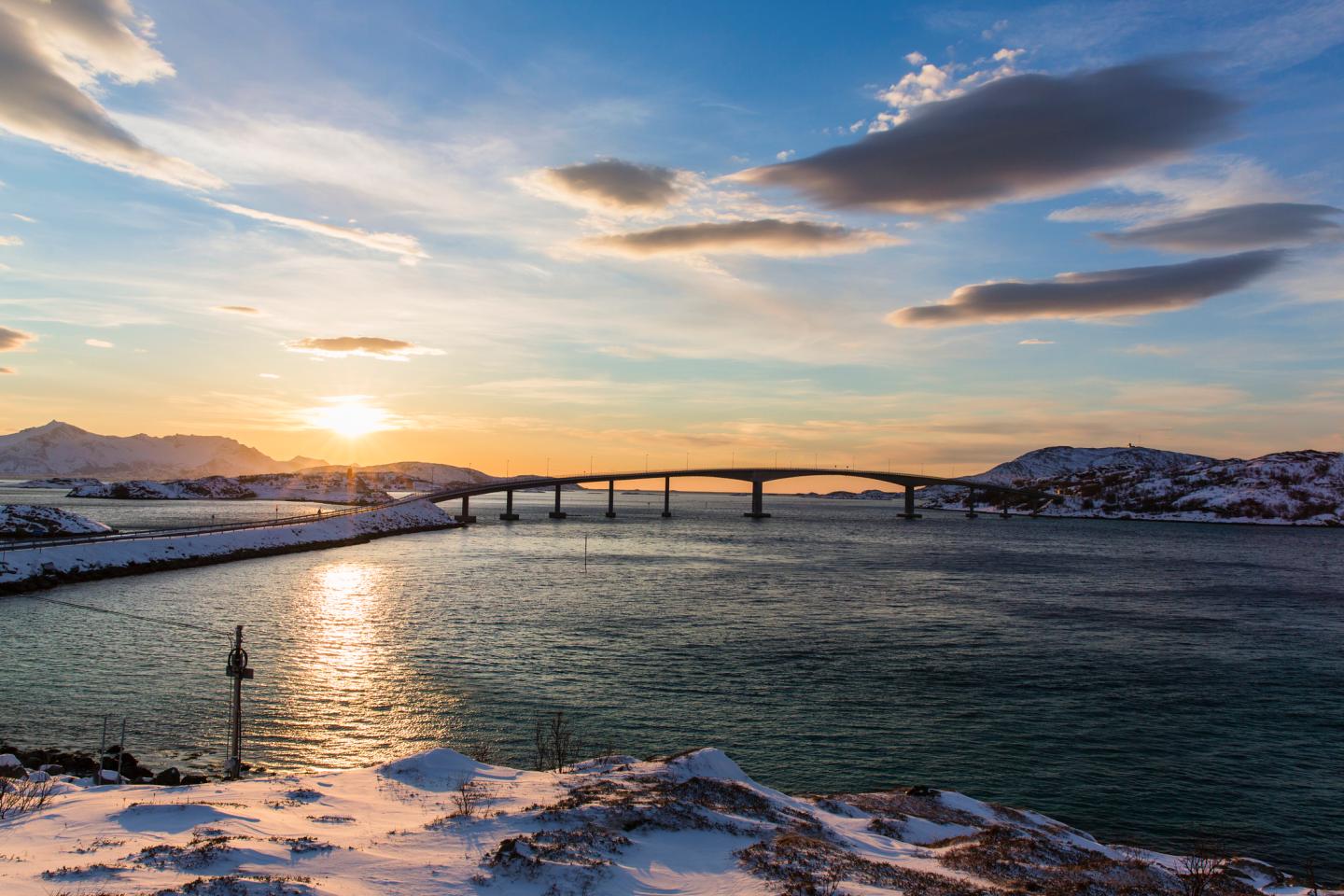 Sunset in a Sommaroy