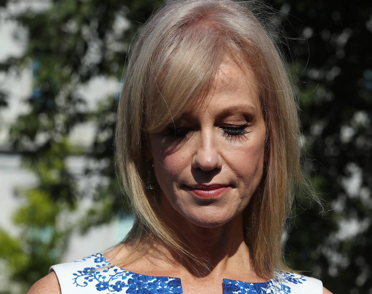 Kellyanne Conway Speaks To The Press At The White House