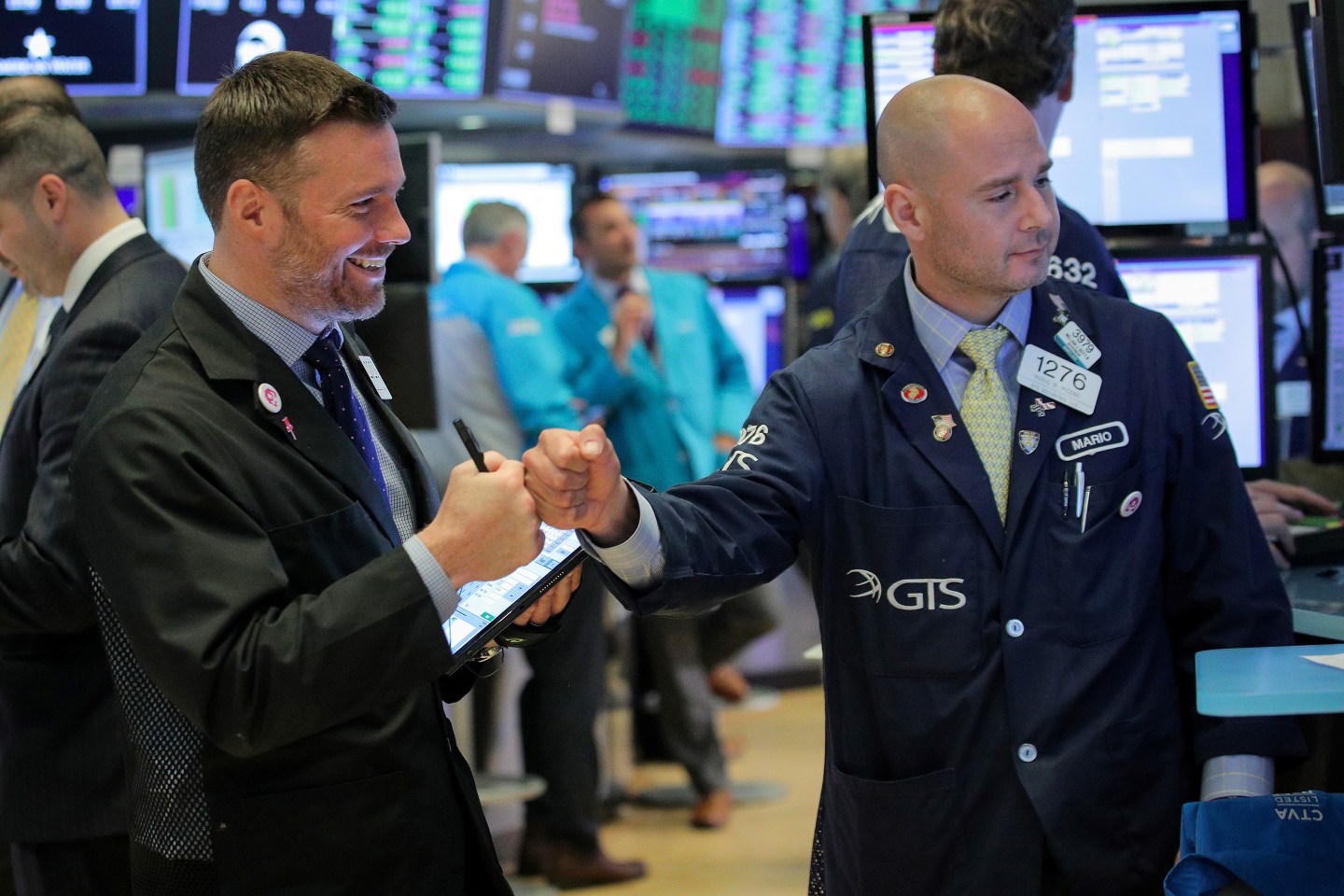 NYSE Fist Bump