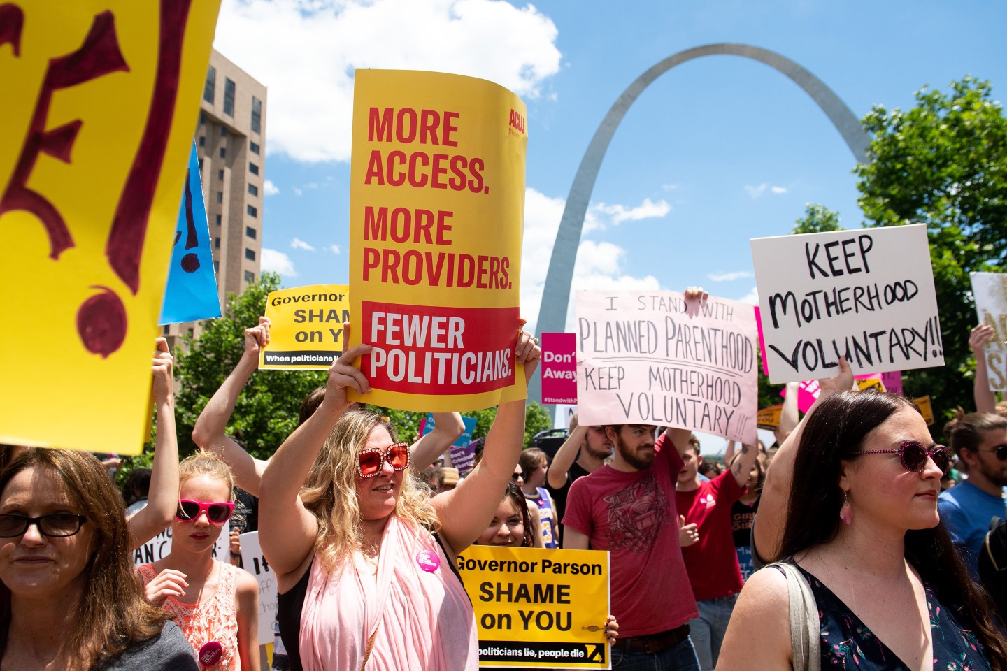 pro choice demonstration st. louis