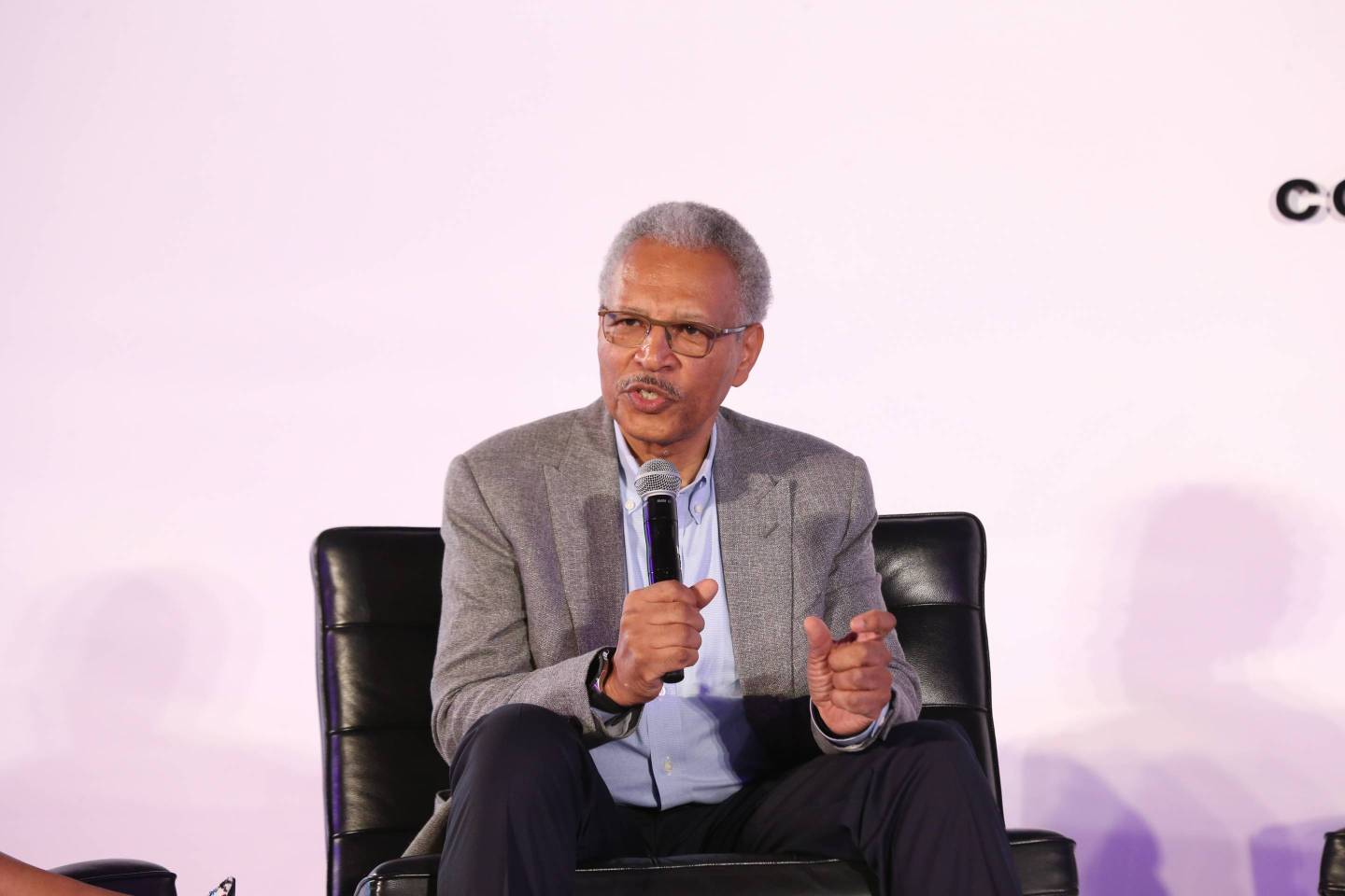 Ron Williams speaks at BET's META conference on June 20, 2019, in Los Angeles.