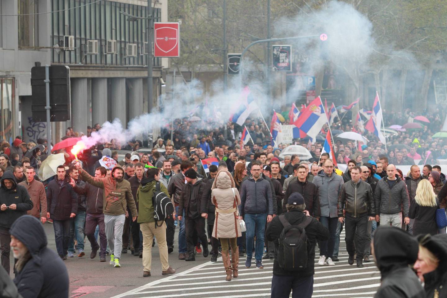 Protest against government in Serbia
