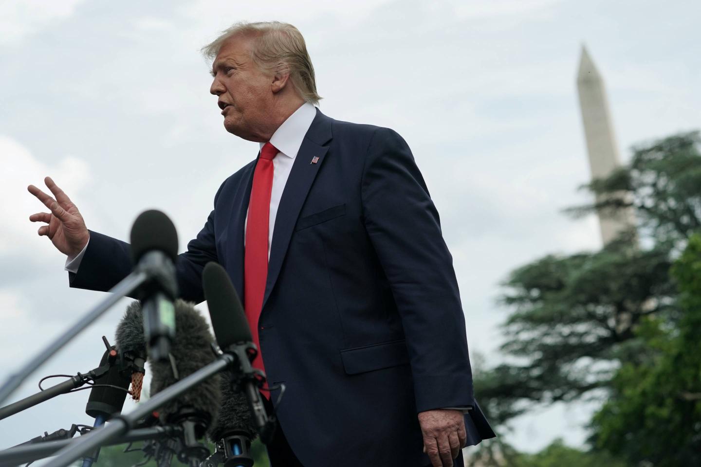 President Donald Trump And First Lady Melania Depart White House For Orlando Rally