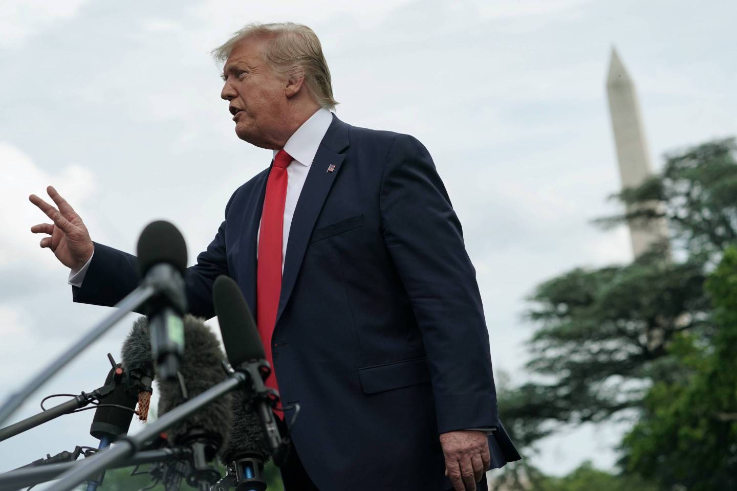 President Donald Trump And First Lady Melania Depart White House For Orlando Rally