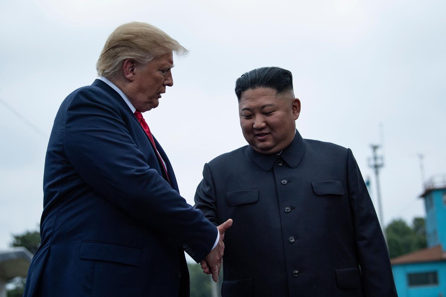 Trump and Kim at DMZ