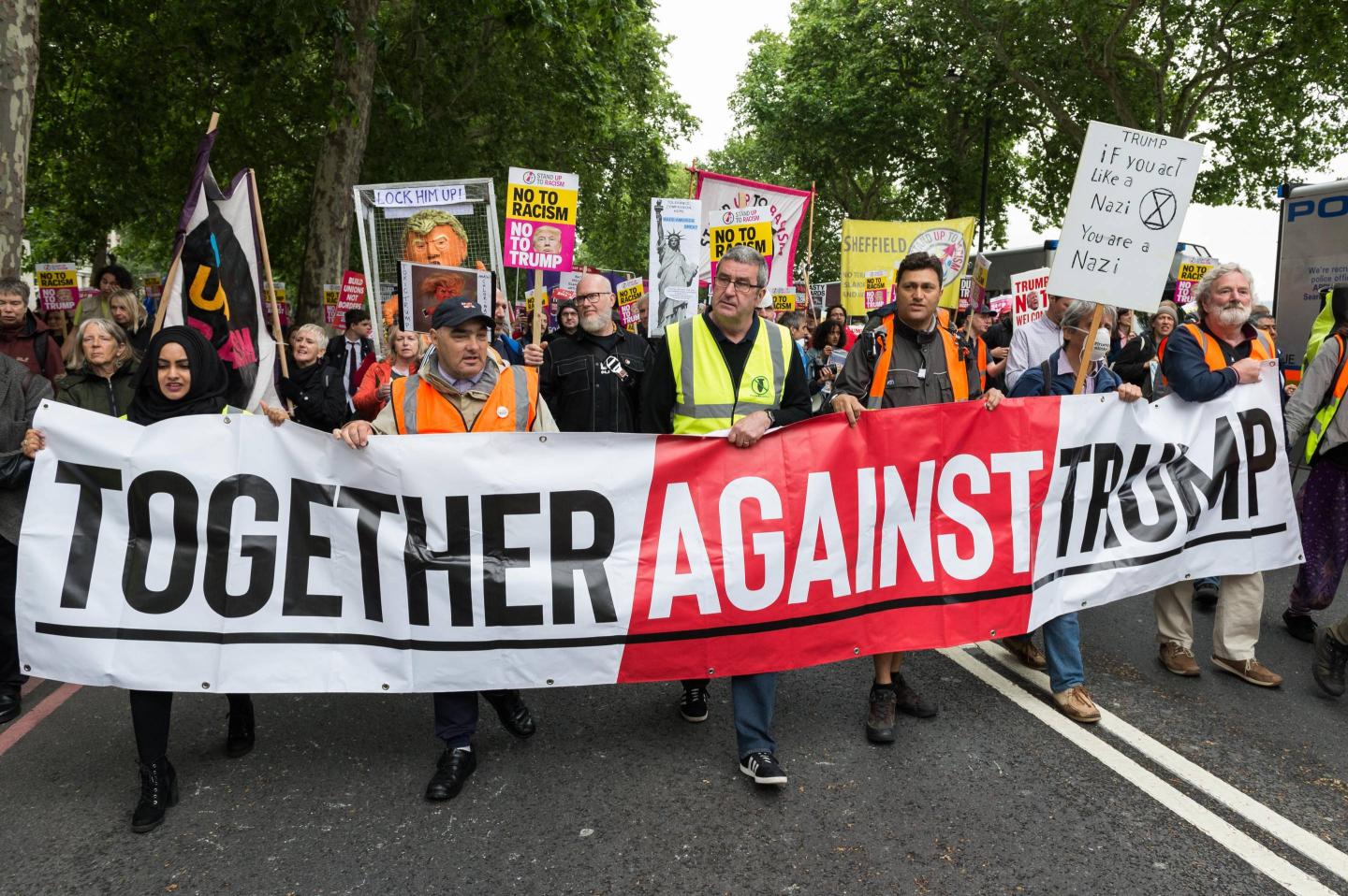 Protest Against Donald Trump's State Visit in London