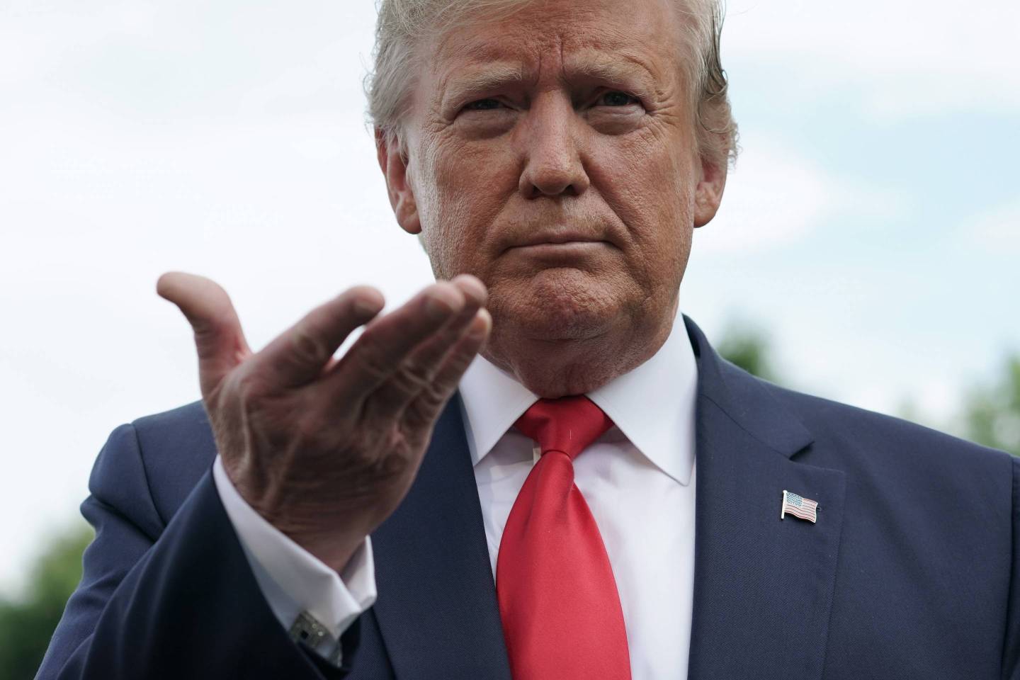 President Donald Trump And First Lady Melania Depart White House For Orlando Rally