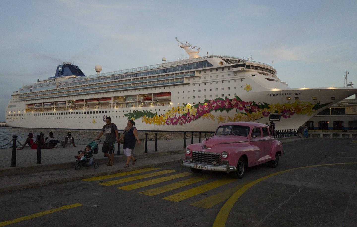 The Norwegian SKY cruise during last day in Havana.