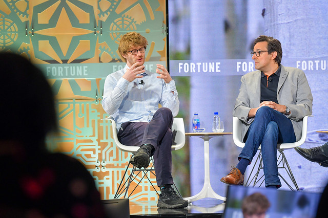Salesforce Chief Scientist Richard Socher and IBM Director of Research Dario Gil Discuss How to Control A.I. at Fortune Brainstorm Tech conference.
